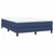 Vidaxl Box spring postelja z vzmetnico modra 140x200 cm blago