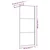 Stijenka za walk-in tuš sa staklom ESG zlatna 90 x 195 cm