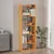 HANAH HOME Polica za knjige Palermo Natural Anthracite