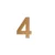 Hišna številka RICHTER RN.75L (mat baker), 6, RICHTER Baker