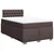 vidaXL vidaXL Box spring postelja z vzmetnico temno rjava 120x190 cm blago, (21307695)