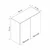 Hanah Home kuhinjski element Minar 4172, 80 cm, beli
