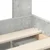 Vidaxl Konstrukcija postelje z vzglavjem Betonsko siva 75 x 190 cm