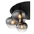 Plafonska svetiljka Maxy E27 maks. 6x40W fi 65x25.5cm crna Globo