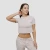 GymBeam Ženska majica Agile Cropped Desert
