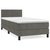 vidaXL Box spring postelja z vzmetnico temno siva 100x200 cm žamet