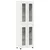 Set TV komoda s ladicama FLORIN 3 pcs Bijelo Konstruirano drvo