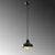 Opviq Luster Berceste-181BLACK-S, 108cm 19x19 cm, E27, 40W, Crni