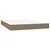 Krevet box spring s madracem LED smeđesivi 140x200 cm tkanina