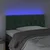 Vidaxl LED posteljno vzglavje temno zeleno 100x7x78/88 cm žamet