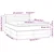 Vidaxl Box spring postelja z vzmetnico temno rjava 140x200 cm blago