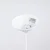 Sollux SL.1404 - Luster na sajli NOVA 1xE27/15W/230V prečnik 40 cm, bela boja