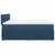 Vidaxl Box spring postelja z vzmetnico modra 200x200 cm blago