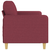 vidaXL Trosed vinsko rdeč 180 cm blago