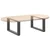 Noge za klub stolić U-oblik 2 kom antracit 60 x (30-31) cm čelik