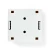 Nedis Network Wall Box | Na steni | 2 vrata | STP CAT6 | Naravnost | Ženska | Pozlačeno | PVC | Bela | Škatla