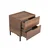 Hanah Home Noćni ormarić Kmd-1720-Oo-1, 55x59x44 cm, Orah