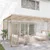 Vidaxl Prozorna ponjava z ušesi 6x8 m PVC