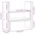 Organizator za stol podesivi boja drva 40 x 17 x 41 cm drveni