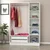 Hanah home Ormar Kale 135x190x52cm Belo-Crni