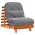 Futon na razvlačenje s madracem smeđi 70 x 206 x 11 cm borovina