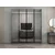 Hanah Home ormar sa reflektujućim staklom Nisa 20628, 180 cm, antracit