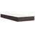 VIDAXL Box spring postelja z vzmetnico temno rjava 100x200 cm blago