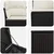 Set sofe 7 pcs Crna i krem-bijela Poli Rattan i čelik