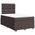 Vidaxl Box spring postelja z vzmetnico temno rjav 120x200 cm blago