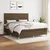 Vidaxl Box spring postelja z vzmetnico temno rjava 180x200 cm blago