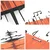 Symphonie Naturelle -4 RedBlack Decorative Wooden Wall Accessory