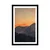 Plakat s paspartujem sončni zahod na gorah - 30x45 black