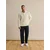 DAN FOX APPAREL Pulover Luca off-bela