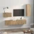 TV Kabinet za Zid 4 pcs Umjetnički hrast Konstruirano drvo