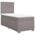 Vidaxl Box spring postelja z vzmetnico taupe 100x200 cm blago