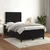 Krevet box spring s madracem crni 120 x 190 cm baršunasti