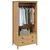 vidaXL Garderobna omara s predalom Medeno rjava 84 x 50 x 170 cm