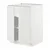 METOD Podni element s policama/2 vrata, bela/Stensund bela, 60x60 cm