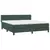 VIDAXL Box spring postelja z vzmetnico temno zelena 180x200