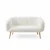 ATELIER DEL SOFA Sofa dvosed Lotus White