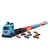 IKONKA Igralni set z avtomobilčki, transporter s dirkalno stezo 210 cm IK-KX3455