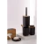 WENKO 25304100 - set za WC ROTELLO 10x36 cm crna/braon