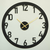 WALLXPERT Zidni sat Stroke Metal Wall Clock APS115