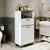 Hanah Home 2501 višenamenski ormarić s policama 60 × 115 × 35 cm, atlantski bor/bela
