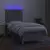 Krevet box spring s madracem LED svjetlosivi 90x190 cm tkanina