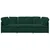 Modularna sofa s jastucima, baršunasta tamnozelena