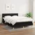 Vidaxl Box spring posteljni z vzmetnico črn 140x190 cm blago