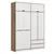 Hanah home Ormar Elina 185x253x52cm Belo-Bež