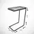 Hanah home Klub sto Callen 46x62x26cm Antracit