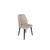 Hanah Home Set 2 trpezarijske stolice Krem-Crni